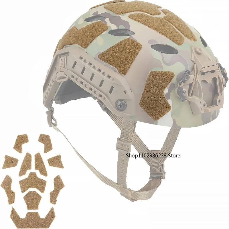 11pcs Tactical Helmet Hook and Loop Fastener Set DIY Kit for Fast High Cut Helmet