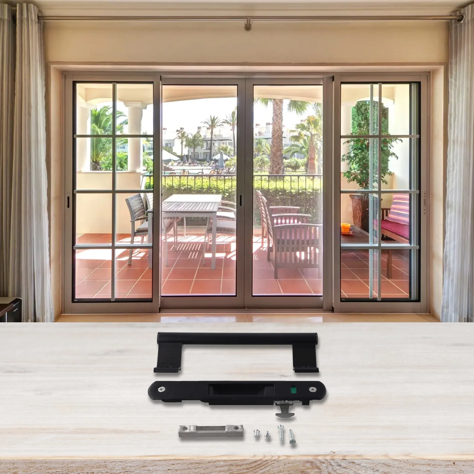 

Handle For Sliding Door Aluminum Handle Secure Access Control For Home Improvement Commercial Sliding Door Handle