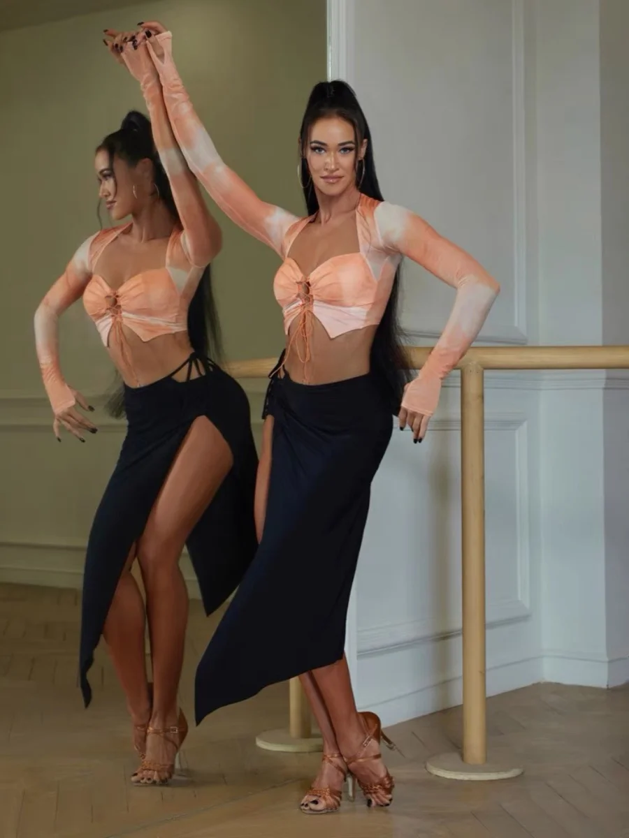 ZYM Dancewear Kostuumrok Onregelmatige Latin Dance Wear Hoogwaardige grote swing damesonderbroek