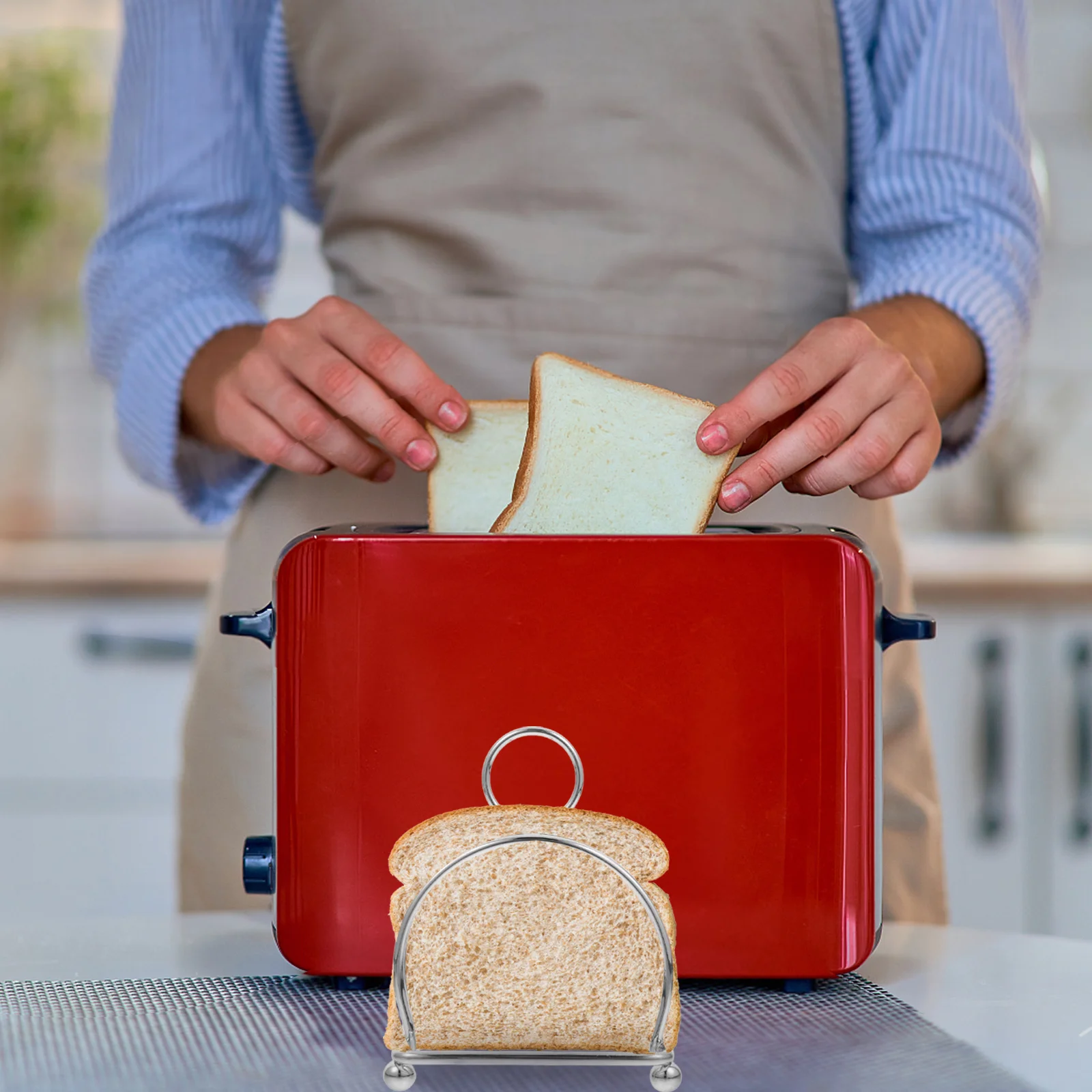 Keeper Function Bread Holder Slice Display Rack Racks Stand Organizer for Kitchen Counter Bead Baking