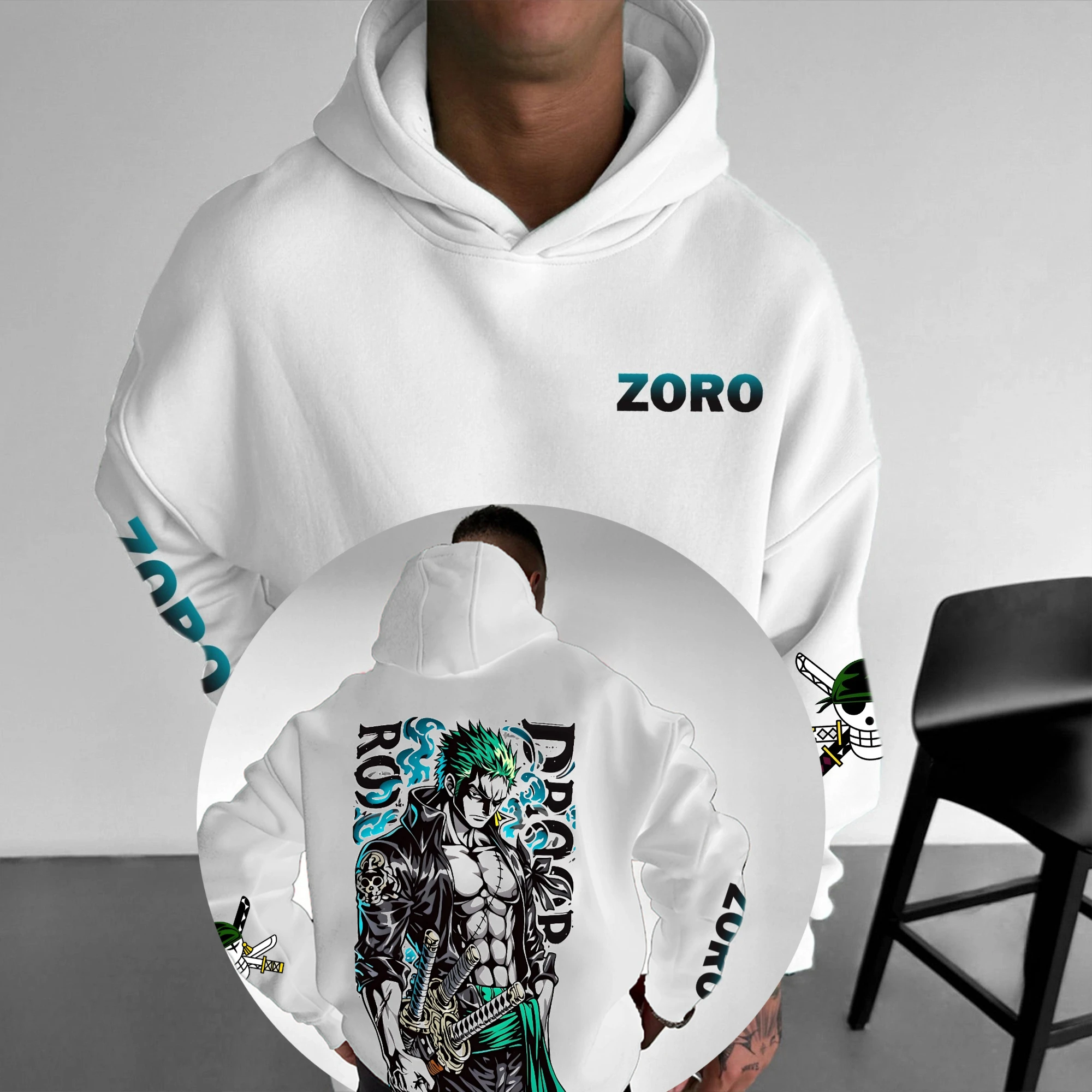 

ONE PIECE осенне-зимняя японская анимация горячей крови, классическая толстовка с капюшоном для мужчин и женщин, повседневный и удобный ТОП