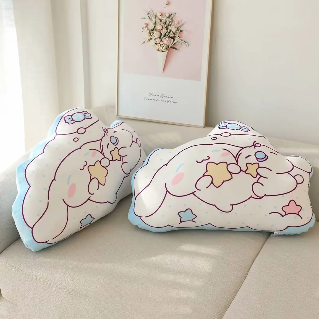 Japanese Anime Cinnamoroll Plush Pillow Soft Comfortable Cartoon Stuffed Animal Cinnamoroll Plush Cushion Home Decor Girl Gifts