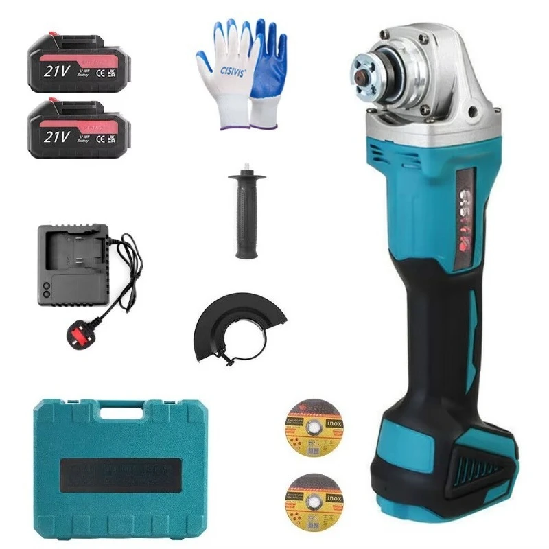 18V wireless DIY and industrial grade 20v battery grinder 125mm cordless angle grinder with trigger switch