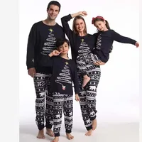 2025 New Family Christmas Pajamas Mom Dad Kids Matching Clothing Set Baby Romper Pjs Soft Loose 2 Pieces Suit Homewear Xmas Look 4