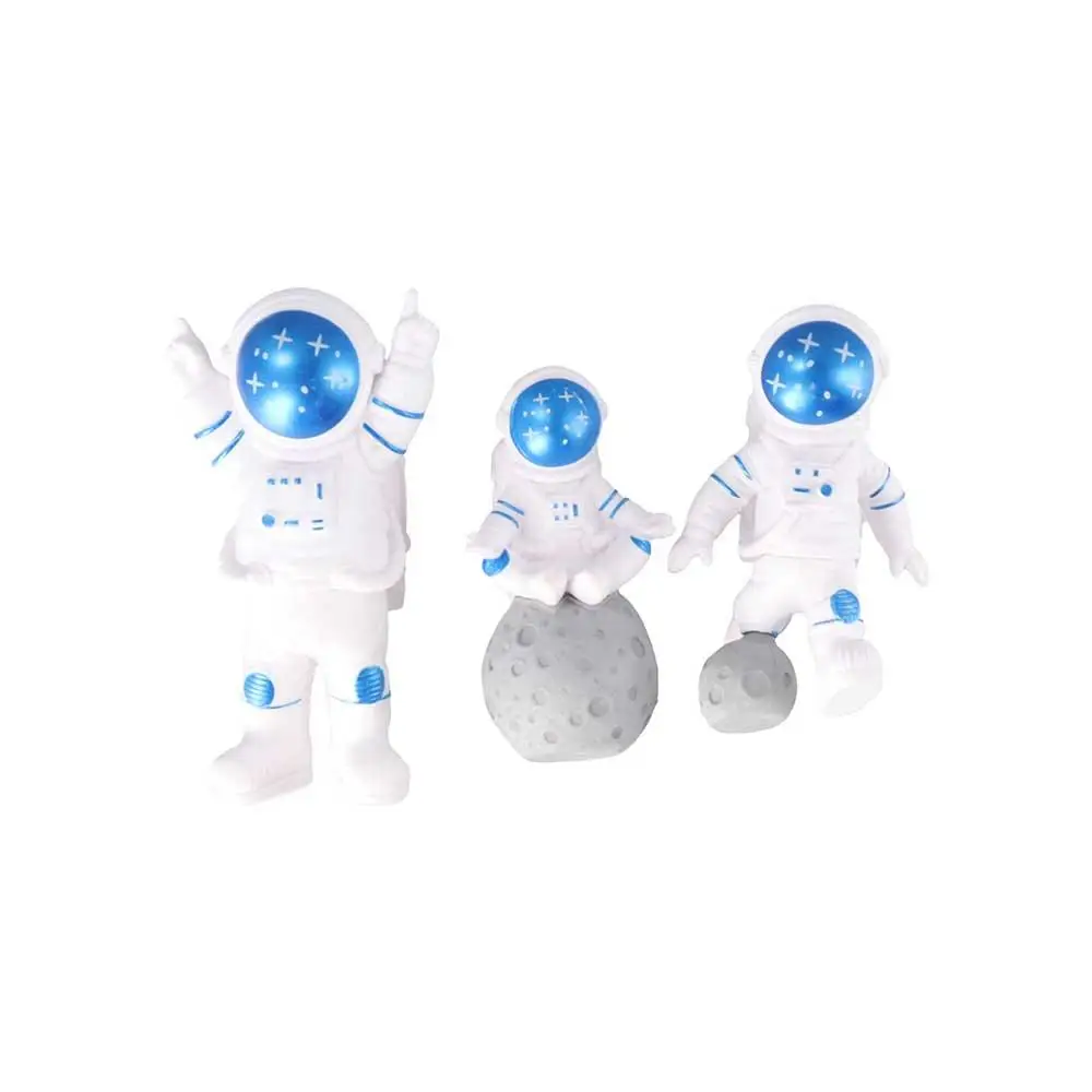 Nordic 1pc Moon Miniatures Desktop Home Decoration Astronaut Figure Astronaut Model Spaceman Sculpture Educational Toys