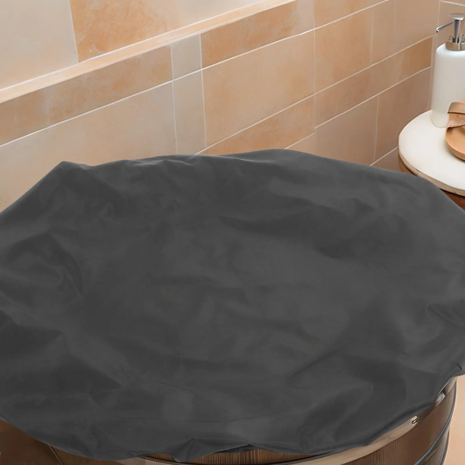 Oxford Cloth Foldable Bath Tub Cover Waterproof Dustproof Portable Collapsible Soaking Tub Lid Bath Cover Home Use
