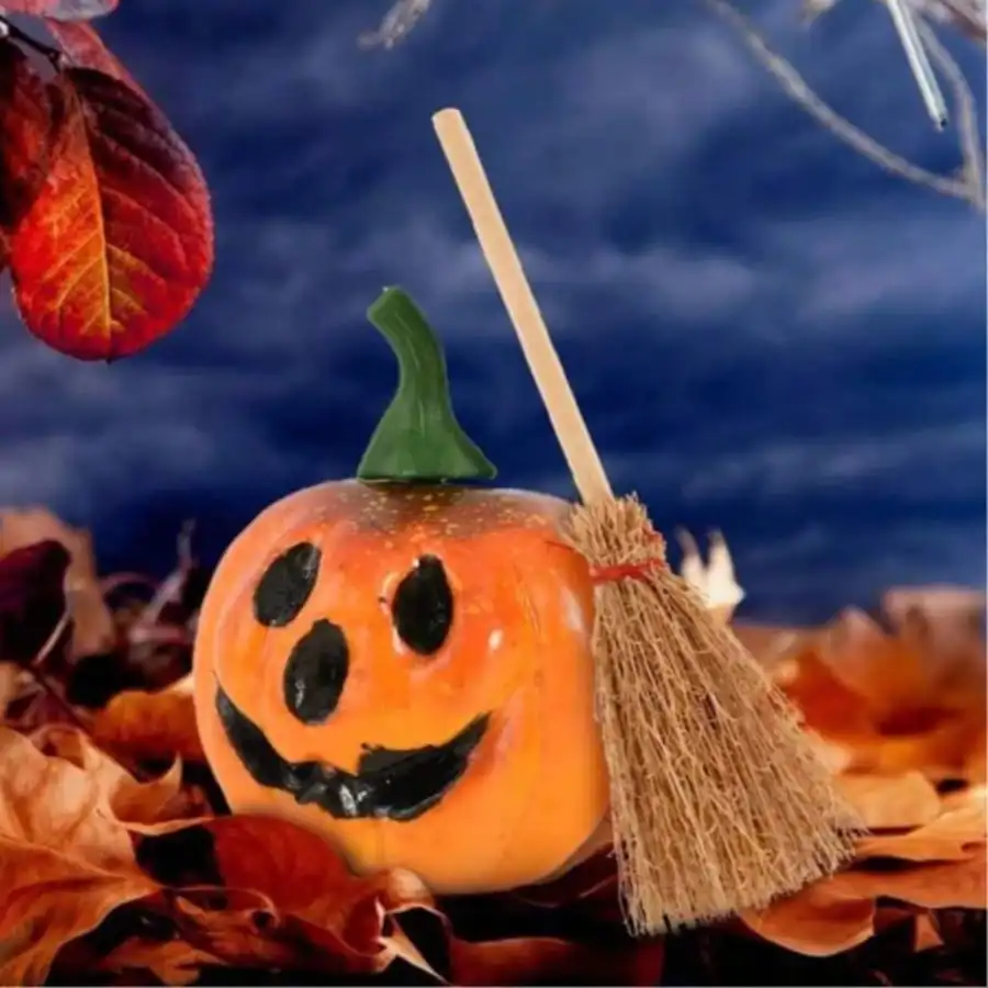 10 Stück Halloween-Mini-Hexenbesen – perfekt für Cosplay und Partydekoration im Zauberer-Stil ​ Geburtstagsdekoration Tortendekorationswerkzeuge – Detail 2
