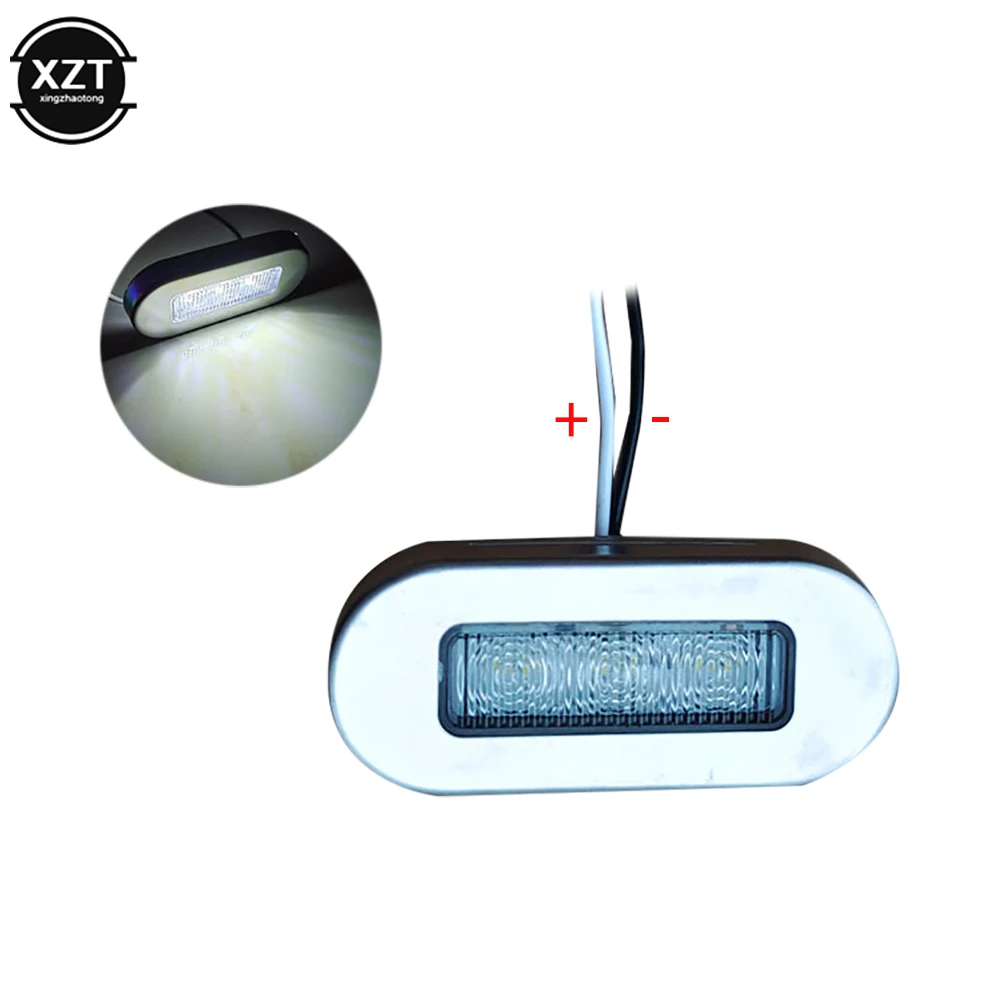 2W 12V DC 3LED Marine Boat Transom LED Stern Light Cold White LED Tail Lamp Turn Signal Lighting Boat Light Yacht