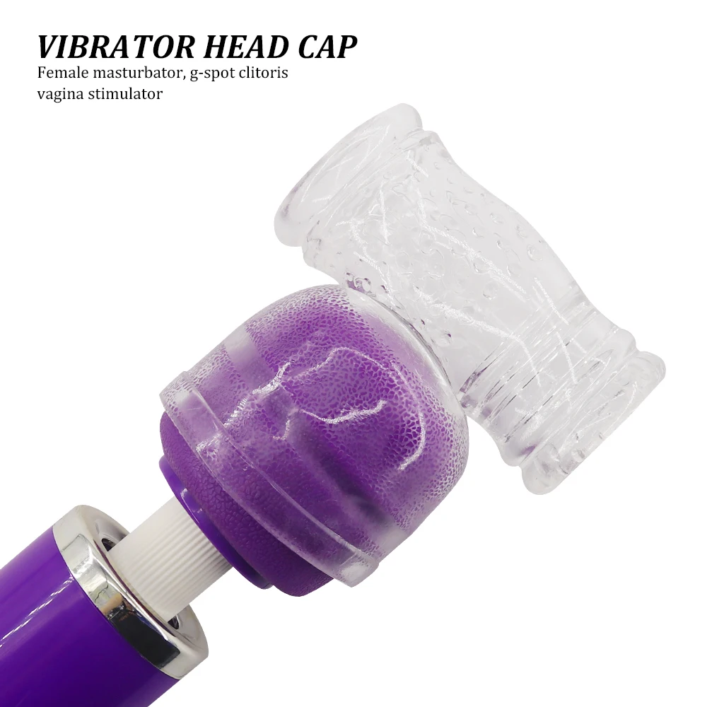 AV Vibrator Head Cap Magic Wand Attachment Sex Toys for Men Penis Training AV Stick Head Covers Erotic Sextoys