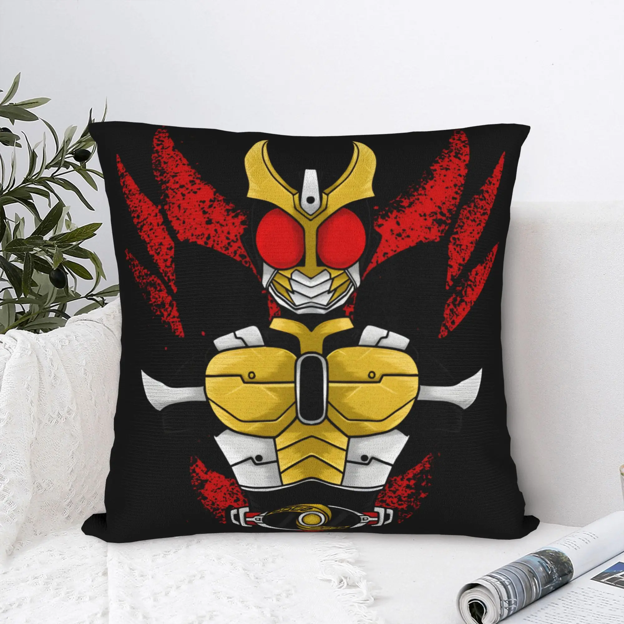 Kamen Riders Pillow Case  Soft Pillow Cover Novelty Pillowcases For Living Room Bed Chair