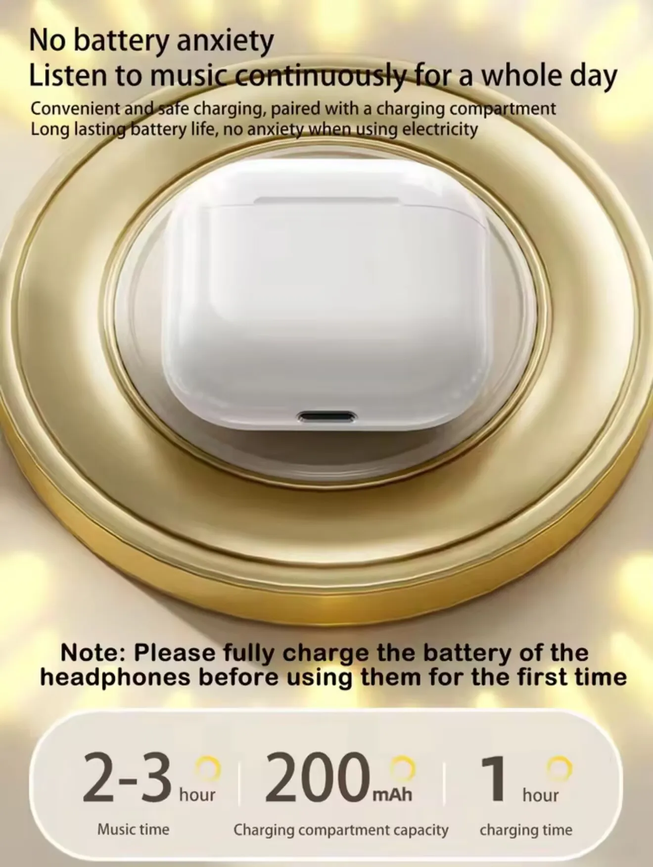 Słuchawki bezprzewodowe AIR Bluetooth z redukcją szumów ANC, mikrofonem, długą żywotnością baterii, technologią Pod Spatial Audio PRO