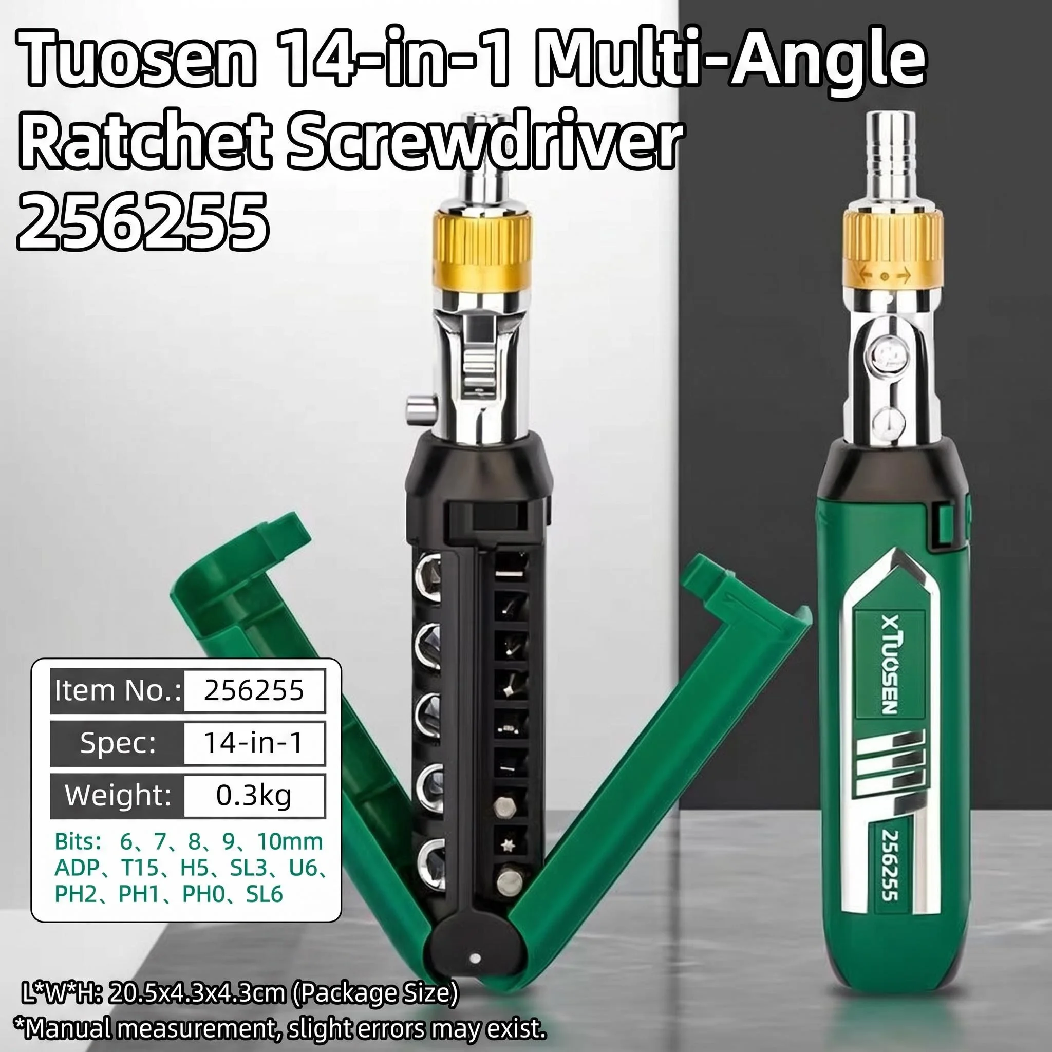 Multifunctional Ratchet Screwdriver Set, High Hardness Phillips Slotted Torx Screwdriver Bits Kit, Universal Special Shape Repai