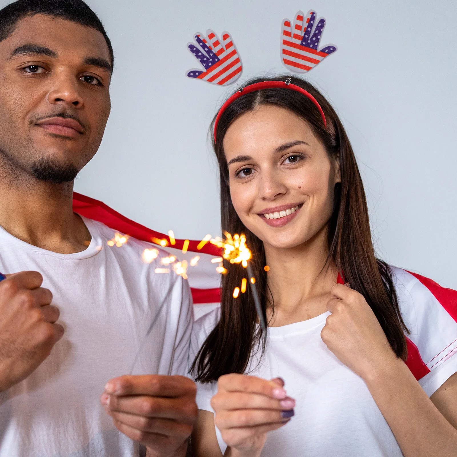 

4 Pcs Flag Headband Hair Accessories Headbands for Women Patriotic Decorative Independence Day Party Decorations Hairbands