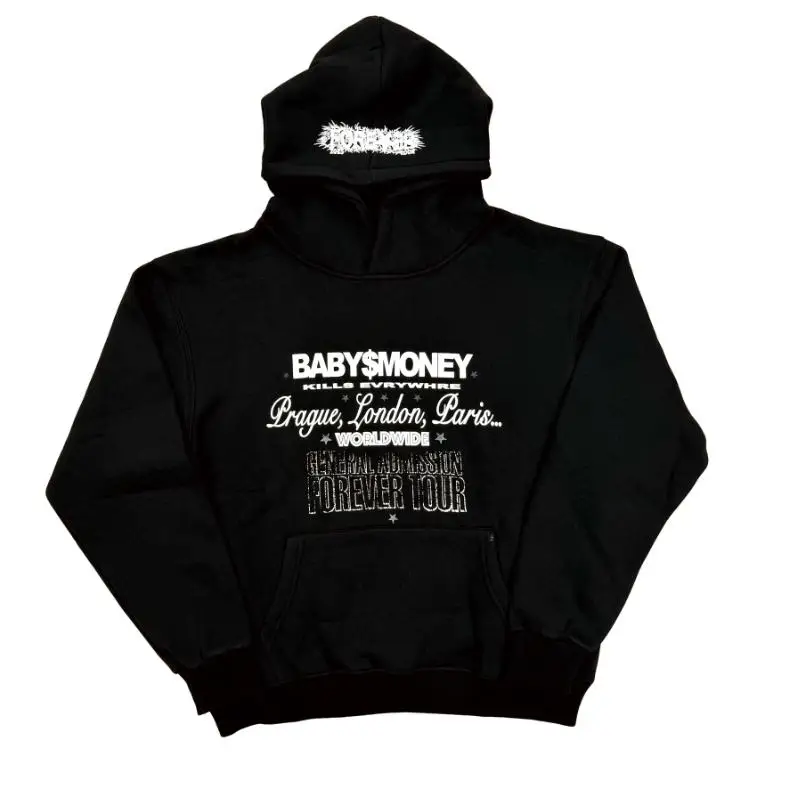 

Новый роскошный пуловер с капюшоном Baby Forever Destroy Lonely Tour Merch, толстовки с капюшоном, бархатный хлопок, плотный флис США # E116