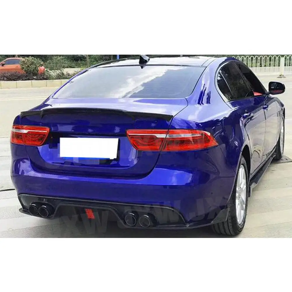 For Jaguar XF XFL 2016-2020 Rear Spoiler Real Carbon Fiber Boot Trunk Trim Wings FRP - view 4