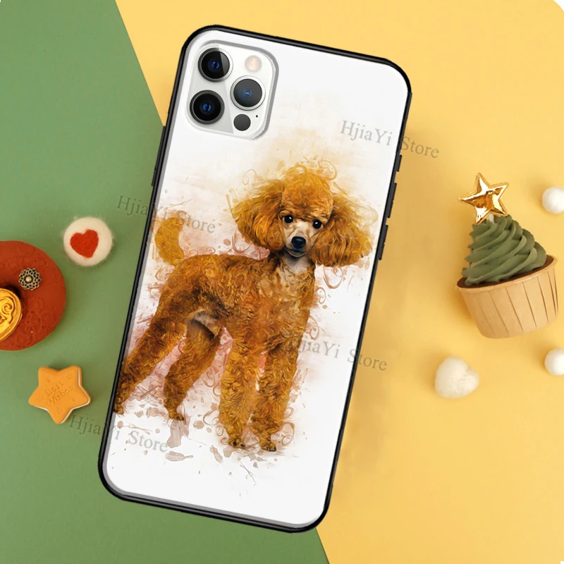 Cure Cartoon Poodle Coque Phone Case For iPhone 11 14 12 Pro Max 13 Pro XS MAX 6 7 8 Plus 5S SE 2020 X XR Cover