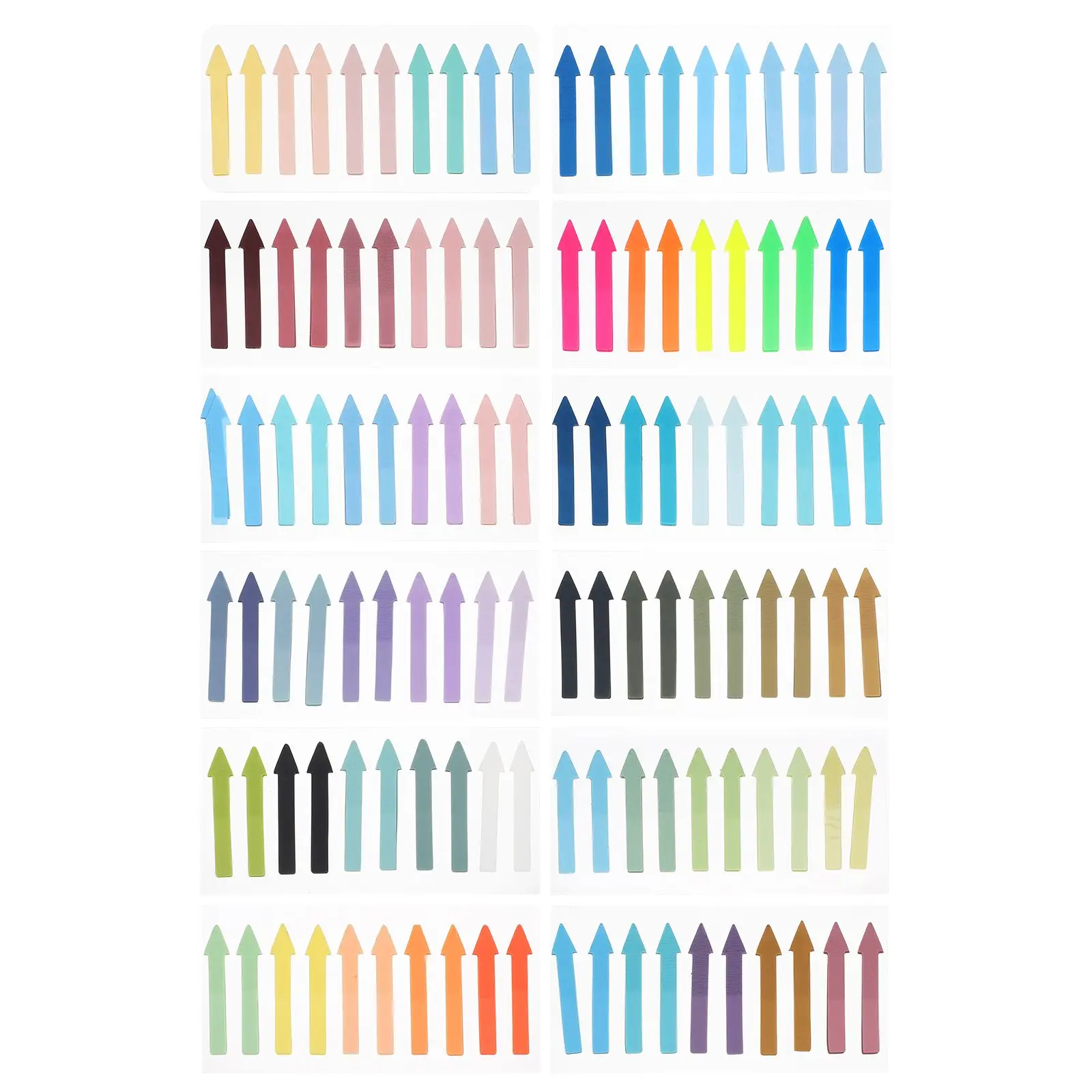 

Arrow Index Sticker Transparent Colorful Reading Strips Highlight Tabs Student Marker Lightweight Sentence Markers Sticky Pages