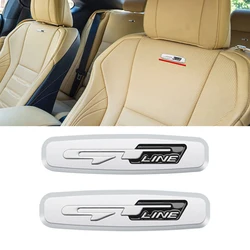 3D Metal Car Label Sticker GT Line Seat Sticker For KIA K5 K3 SPORTAGE GTLINE Stinger Optima Soul Ceed Forte K2 K4 K9 KX5 KX3