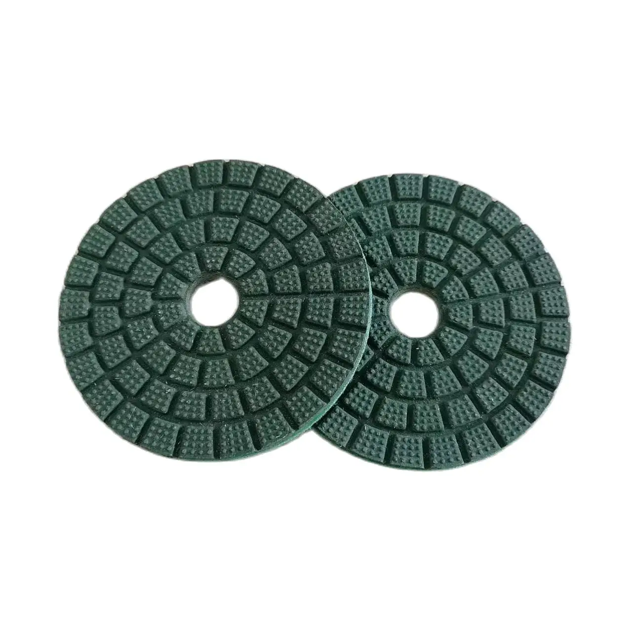 4 Inch 100mm Green Diamond Wet Buff Polishing Pad For Grinding Stone Marble Granite Of Mirror Effect Particle Polishing Pads