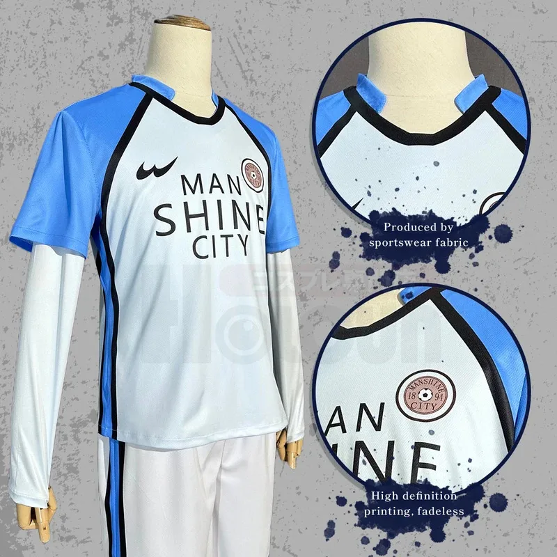 Sky03 HOLOUN Blue Lock Anime Costume Cosplay Parrucca UOMO SHINE CITY Nagi Reo Mikage Chigiri Rose Net Calcio Uniforme Da55Ku%