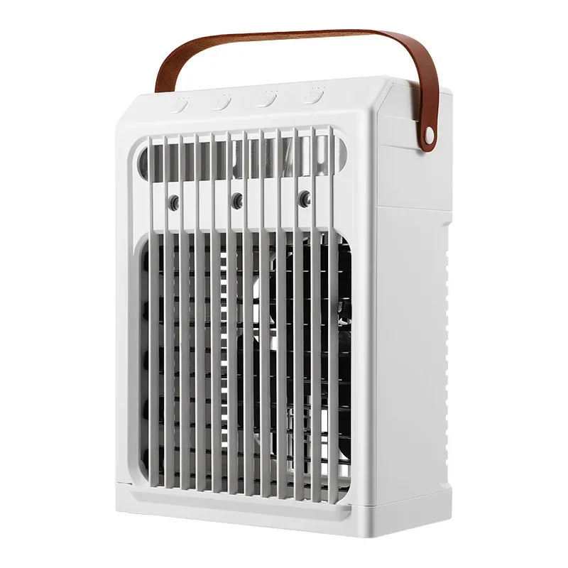 

New desktop air cooler humidifier spraying air conditioner fan water mist water cooling fan colorful night light
