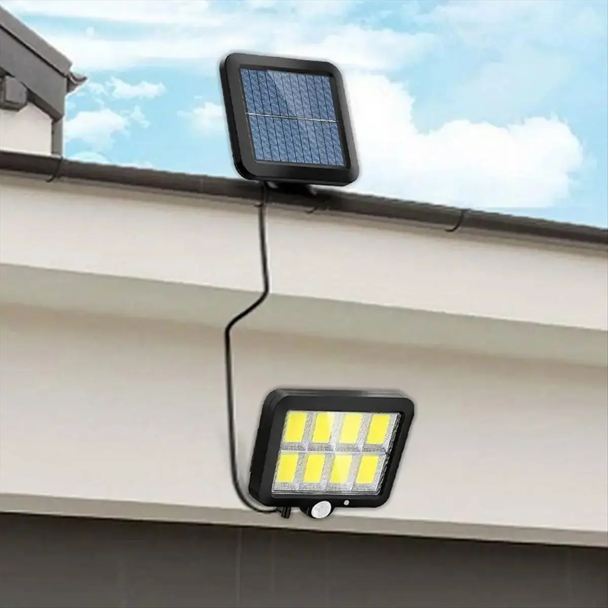 *A14E LED Solar Split Wall Lamp 3 Mode Waterproof Motion Sensor Lamps Garden Street Lighting Solar Lamp for Garden Security B