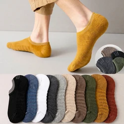 3 Pairs Men Short Socks Cotton High Quality Crew Ankle Casual Soft Low-Cut Non-Slip Breathable Summer Autumn 2024 Sock for Male