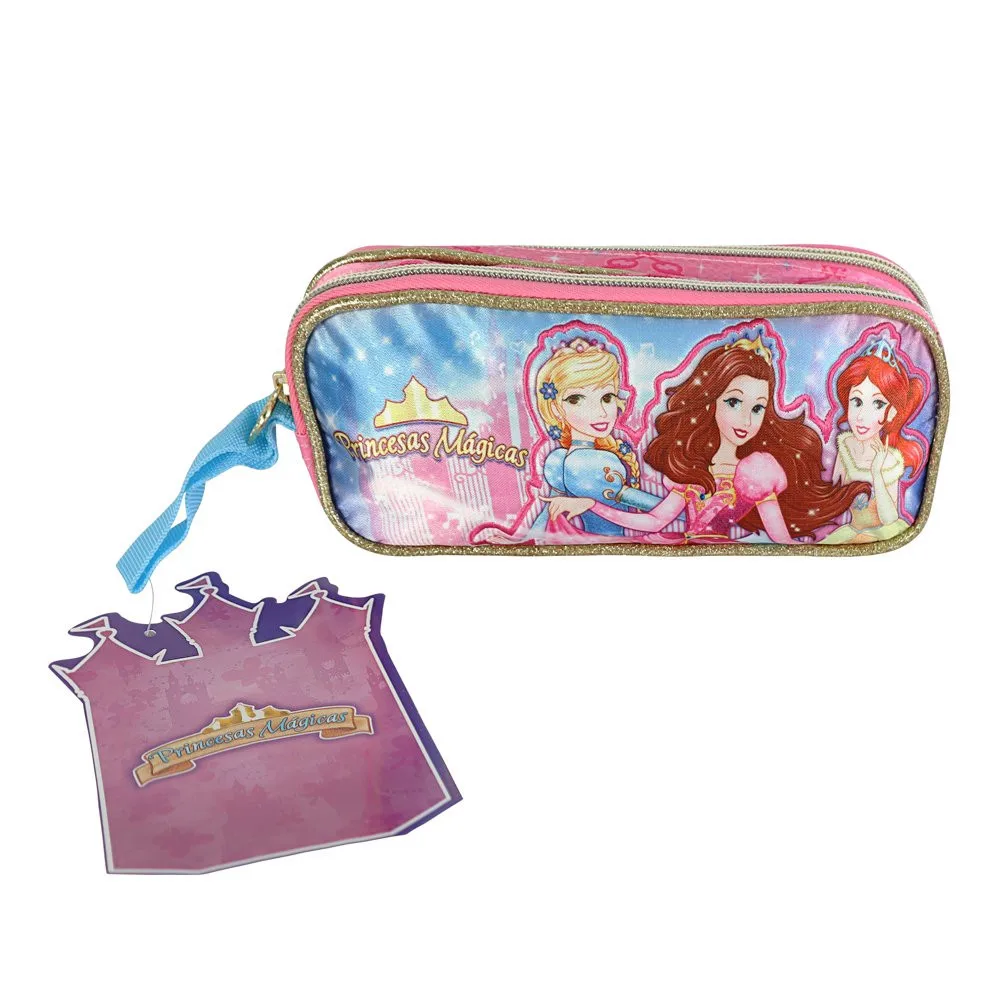 Magic Princesses School Case with 2 Compartments