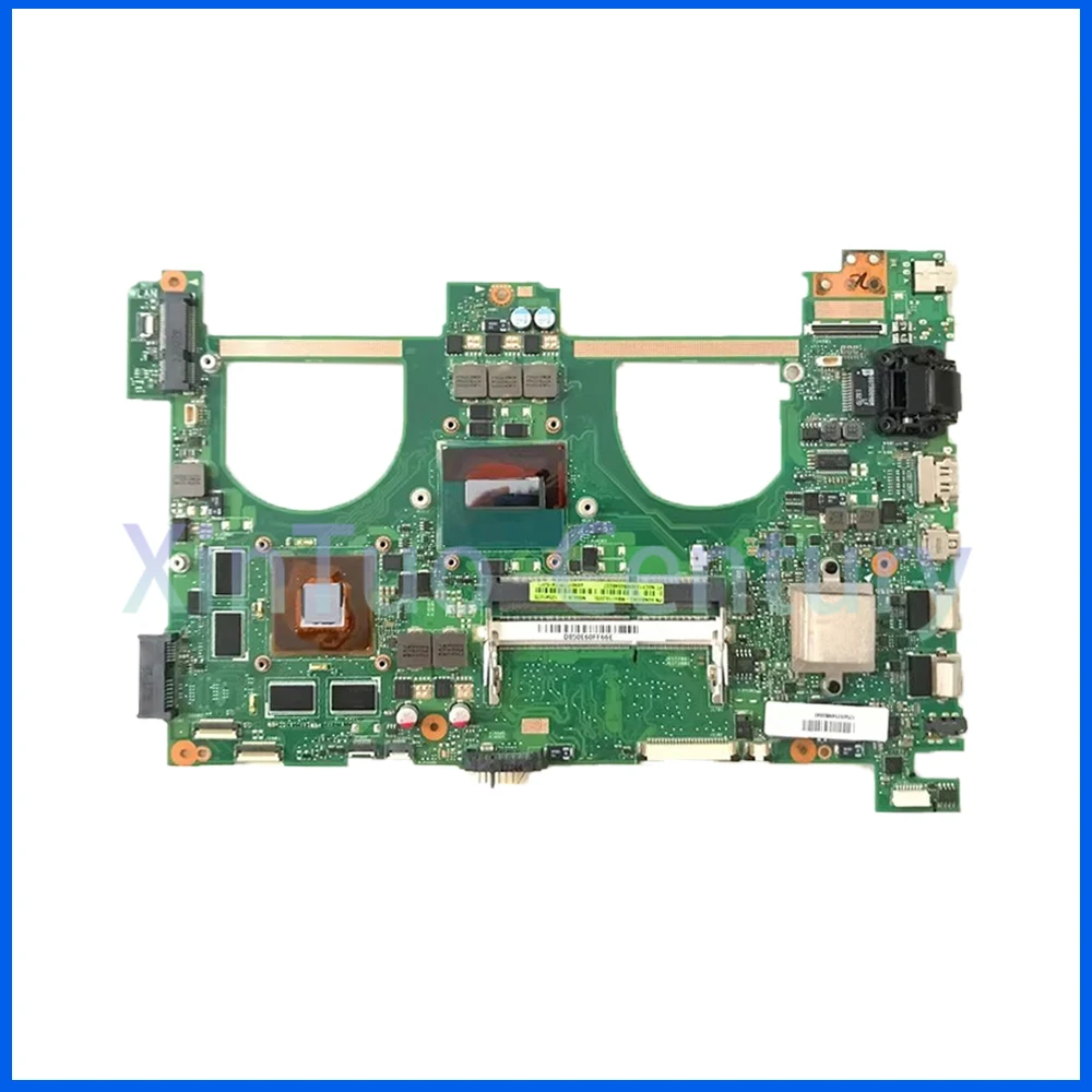 Placa-mãe portátil para ASUS, N550JV, Mainboard para N550JK, N550JX, G550JK, G550JX, i5-4200H, i7-4700H, CPU, GTX750M, GTX850M, GPU, DDR3