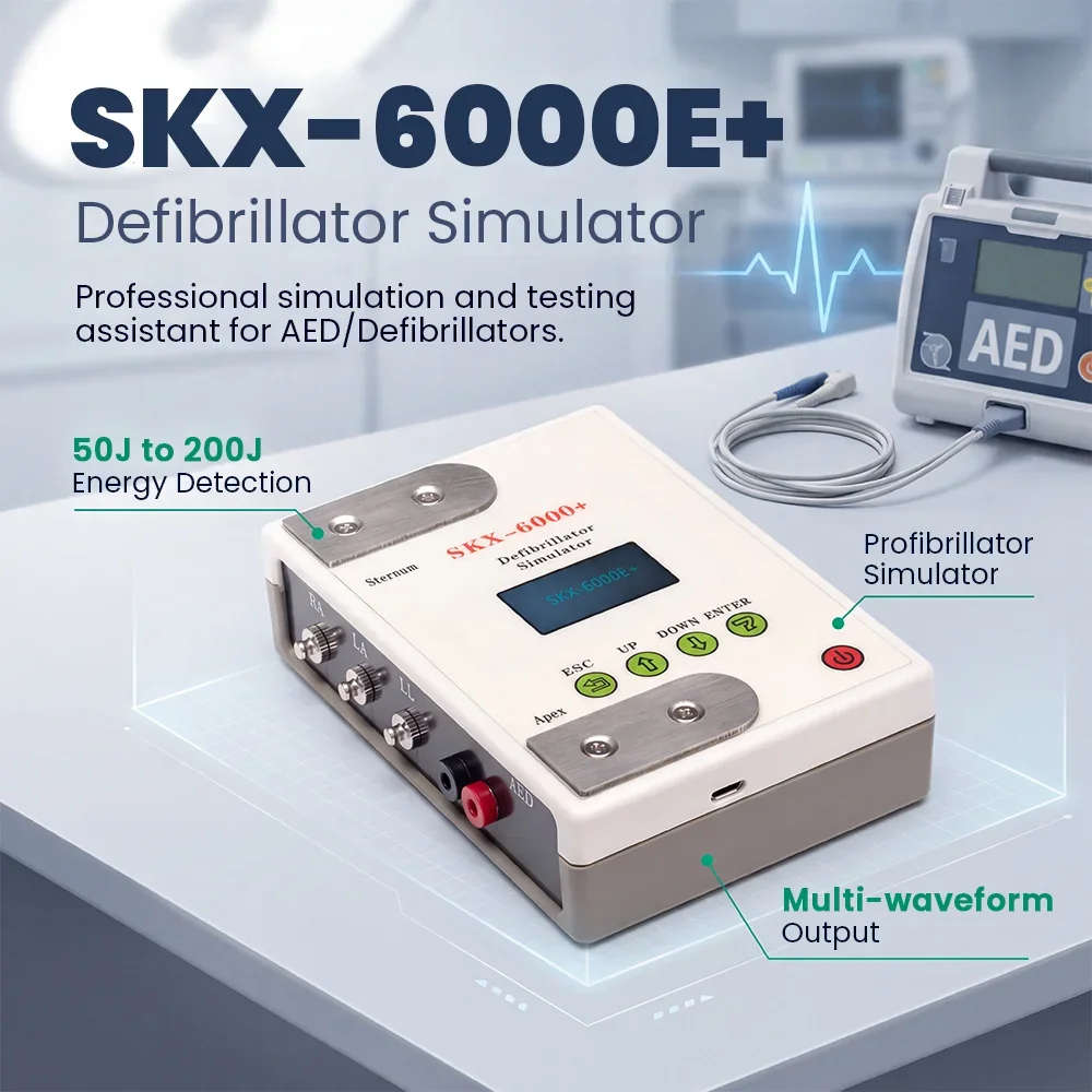 AED Simulator Defibrillator Signal & Energy Detector for Equipment Testing SKX-6000E+