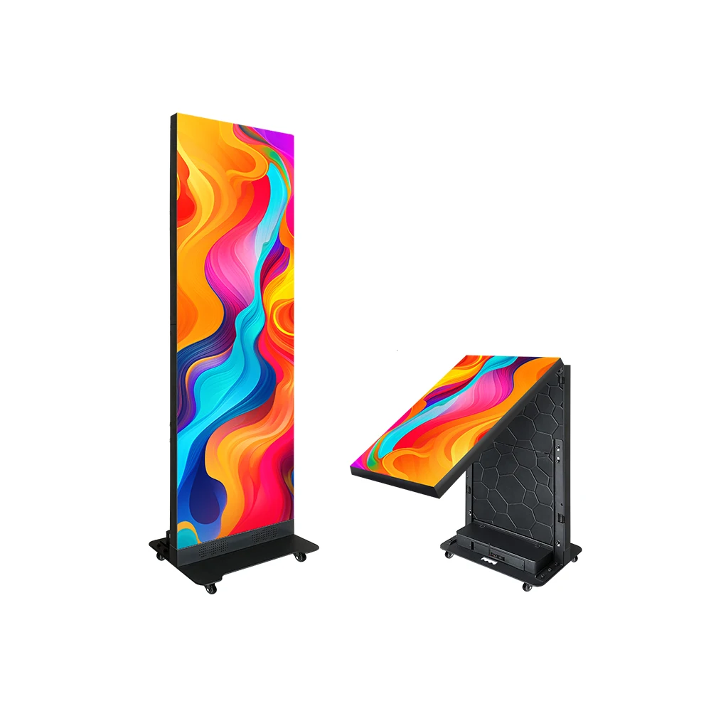 P1.86 P2 P2.5 Portable LED Display Board Foldable Indoor LED Video Wall For Poster And Banner
