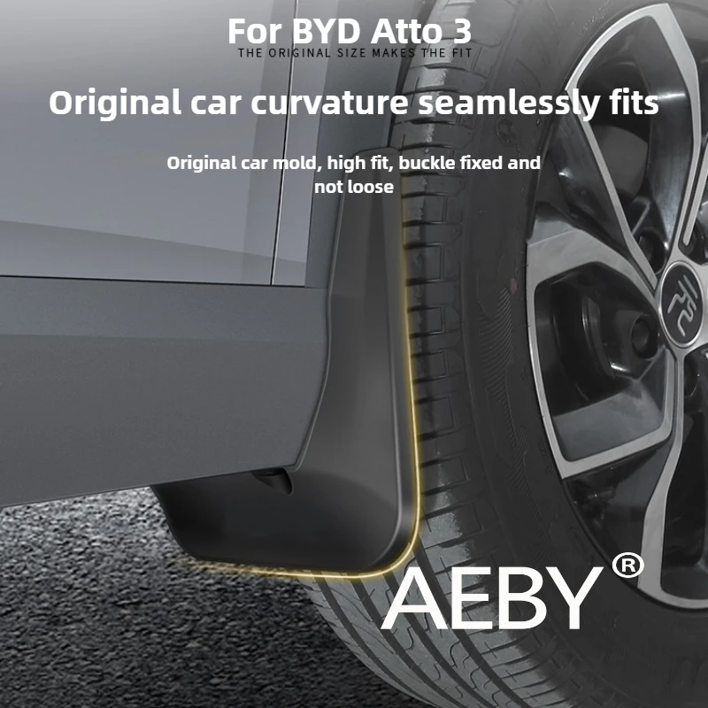 AEBY BYD Atto 3 스마트 드라이빙 에디션 2025 물 및 먼지 보호 휠 펜더 액세서리, 스플래시 보호 펜더