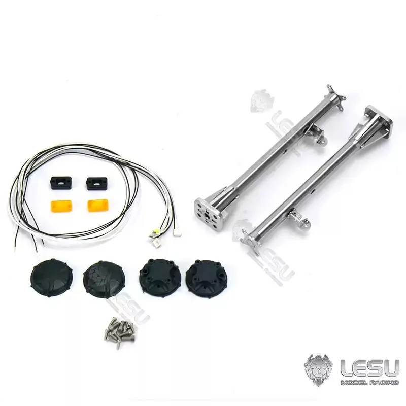 1/14 Laser Speed Model Engineering Heavy Machinery Bulldozer GPS with Wide Light Tube DIY Modification LESU