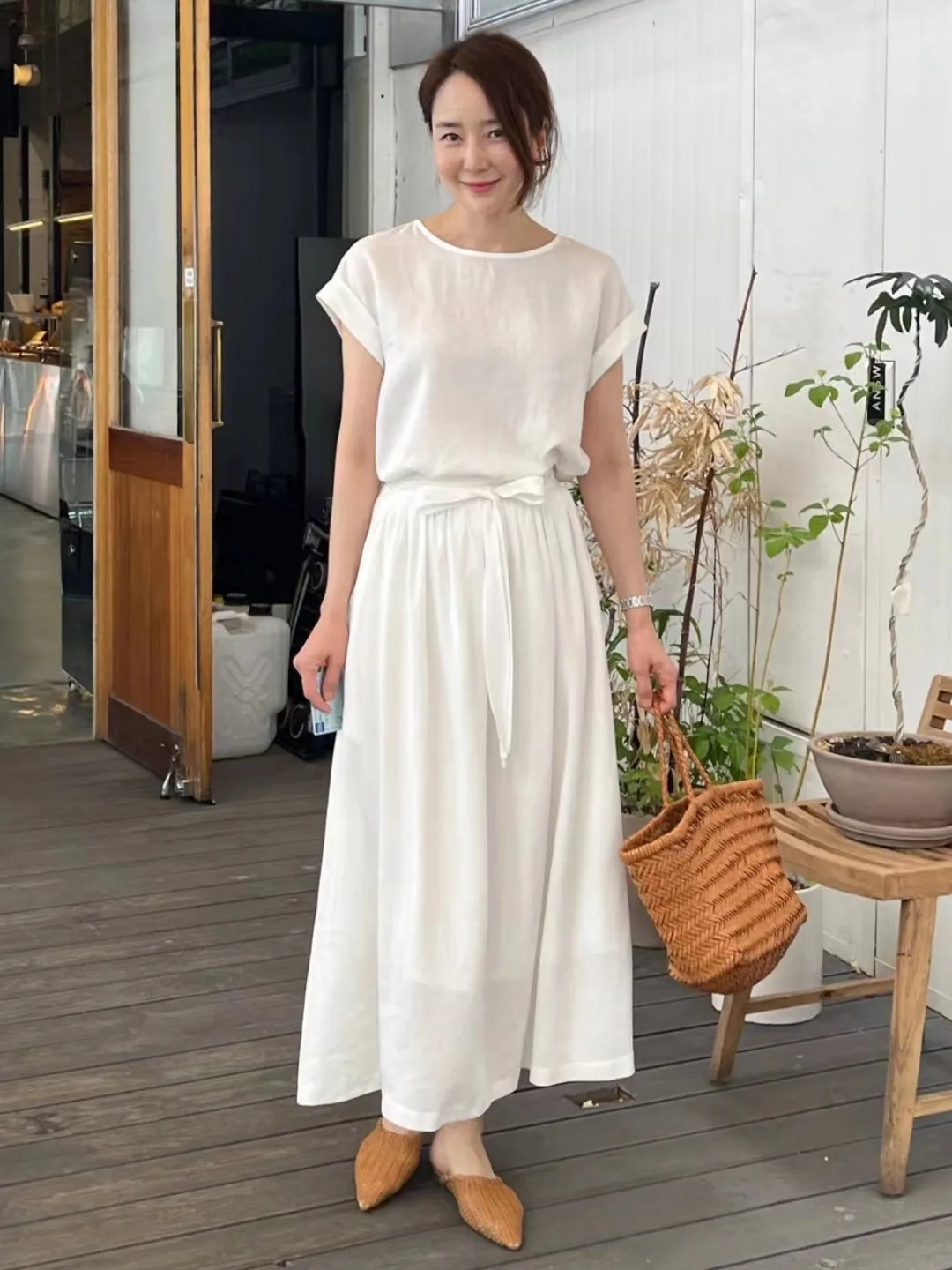 

Свободный хлопковый льняной комплект ort Sve irt, женская модная утягивающая юбка-миди с поясом, корейский комплект, весна-осень-зима