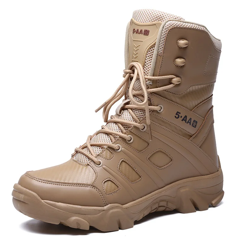 

Men Tactical Boots Army Shoes High Quality Male Military Outdoor Work Women Waterproof Unisex Training Lace UpRapid Response