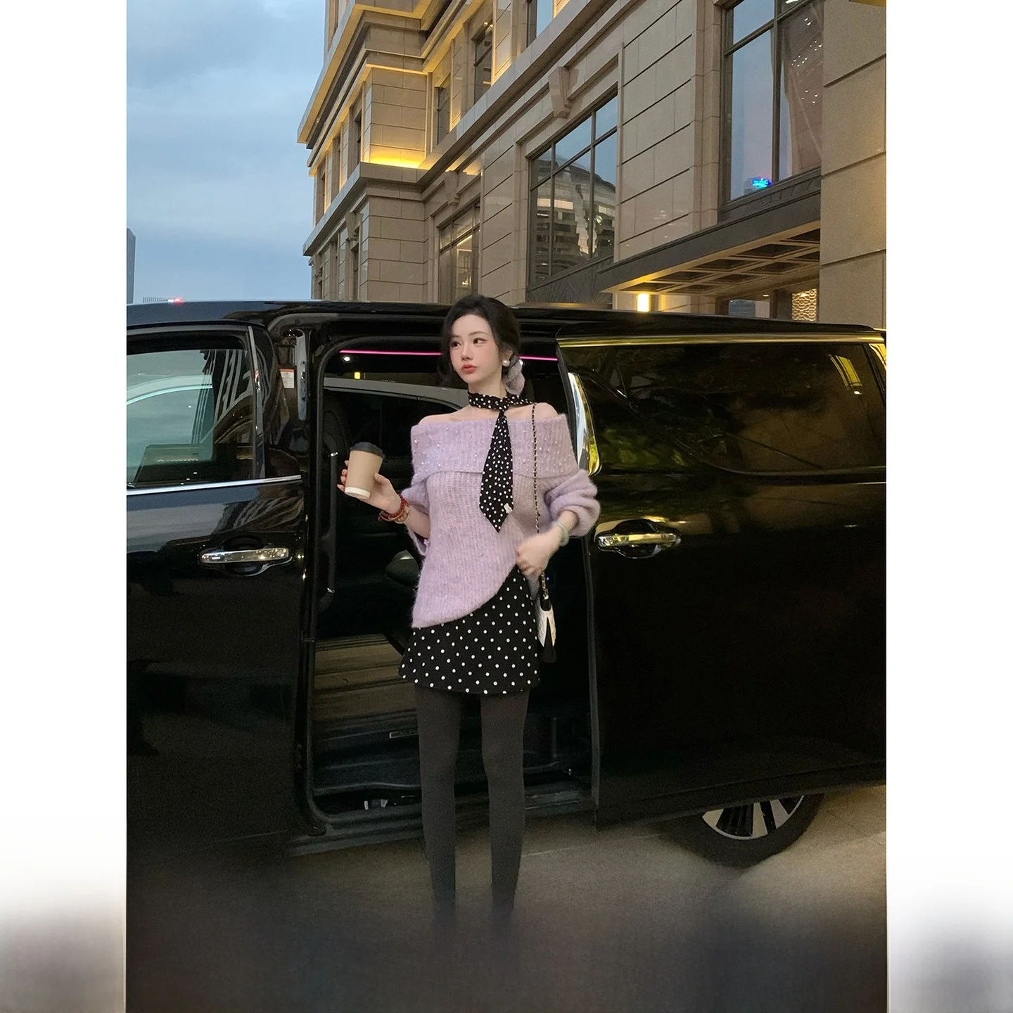 

Классическая женская юбка А-силуэта с высокой талией, в горошек, универсальная, в стиле ретро, для повседневной носки, из полиэстера