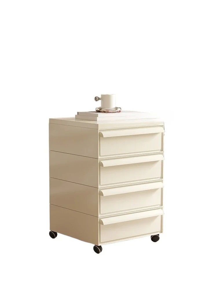 Panda cabinet Nordic bedside table wabi-sabi wind side cabinet Internet celebrity ins mobile storage medieval