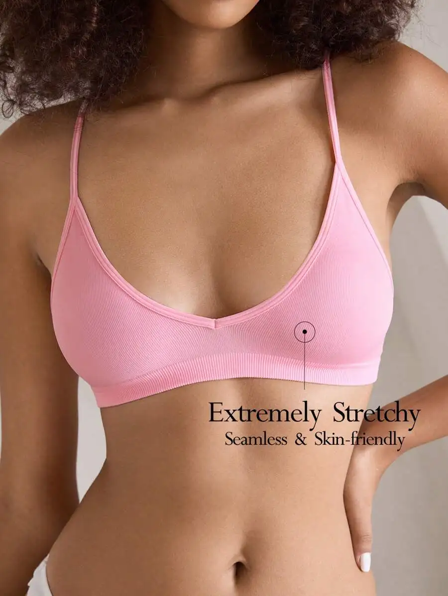 Seamless Wireless Stretch Bra For Women Comfortable Lounge Underwear