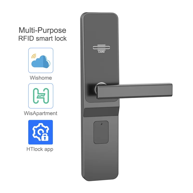 

Bluetooth Wireless Electronic RF Card Hotel Smart Door Lock Support Remotely Unlock On Software