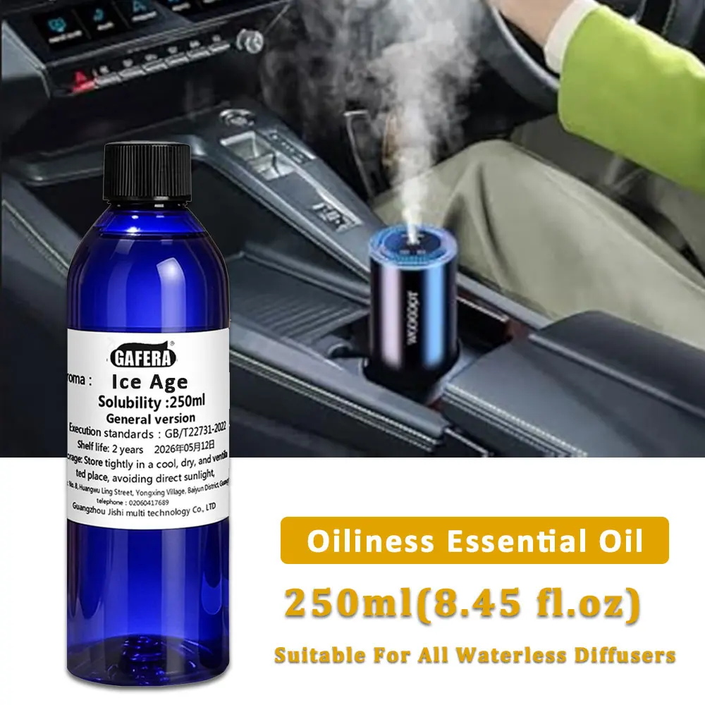 GAFERA 250ml (8.45 fl.oz) Ice Age Kempinski Essential Oils - For All Waterless Diffuser, Hotel Aroma Machine Replenishes Essence