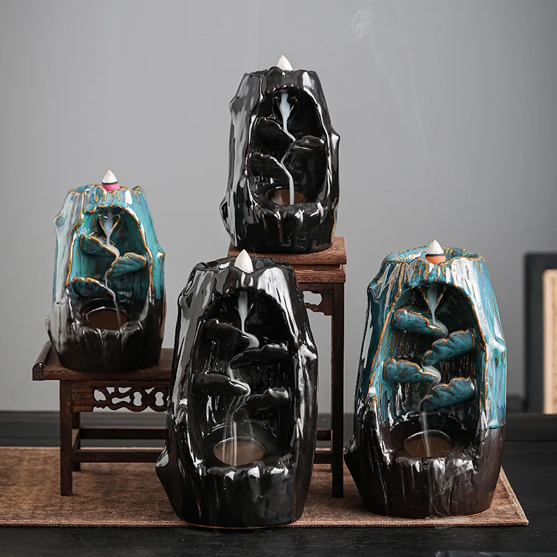 Reverse Flow Left and Right Feng Yuan Kiln Change Antique Sandalwood Incense Burner Large Home Indoor Creative Or