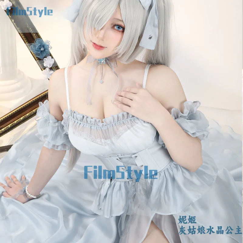 

NIKKE:T Cinderella Cosplay Costume Crystal Princess Dress Uniform Halloween Carnival Party Christmas 2026