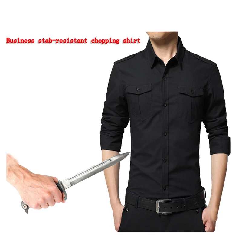 auto defesa stab resistant e anti cut camisa soft business fbi stealth policia lazer moda vestuario de seguranca novo 01