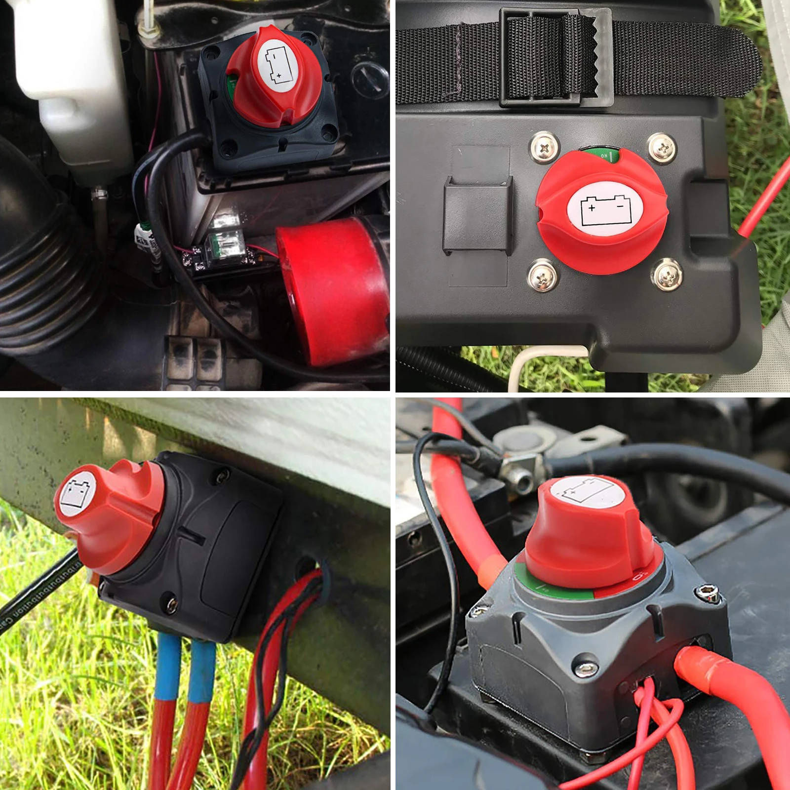 Auto-Batterie-Trennschalter, 12 V, 24 V, Marine, 200 A, 300 A, Dual-Batterie-Massenschalter, 2 und 3 Positionen, Absperrschalter, Auto, Boot – Detail 4