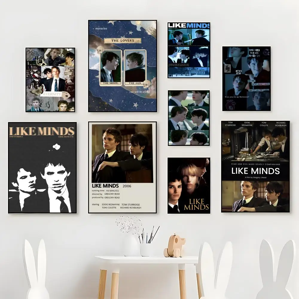 Psychological Academic L-Like Minds Dark Thriller Film Art Poster Premium For Living Space Home Bar Cafe Wall Decor & Gift