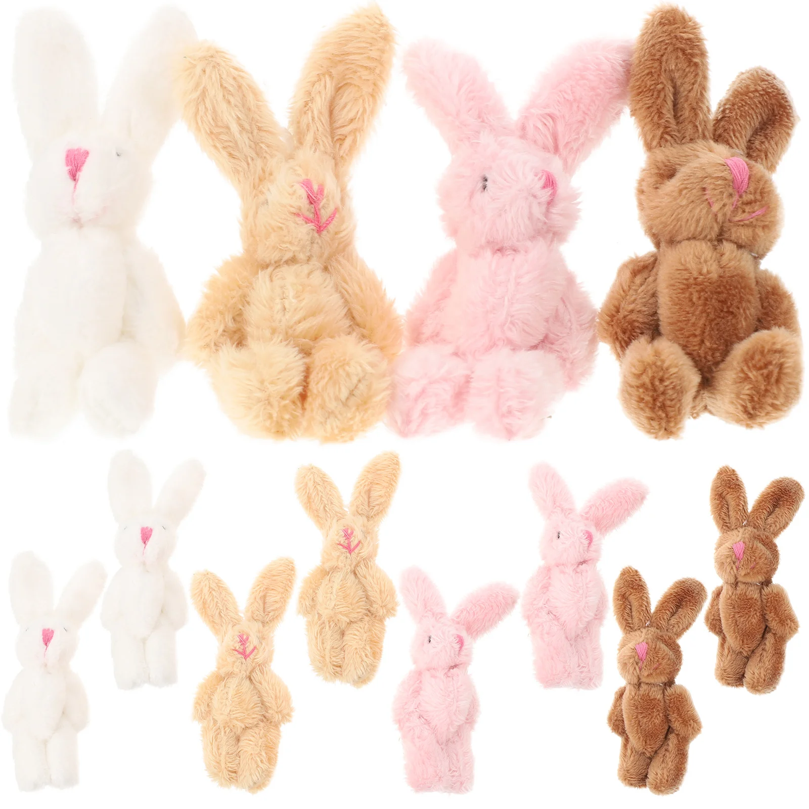 

20 Pcs Small Stuffed Animal Toys Plush Animals for Kids Decorations Child Mini Rabbit