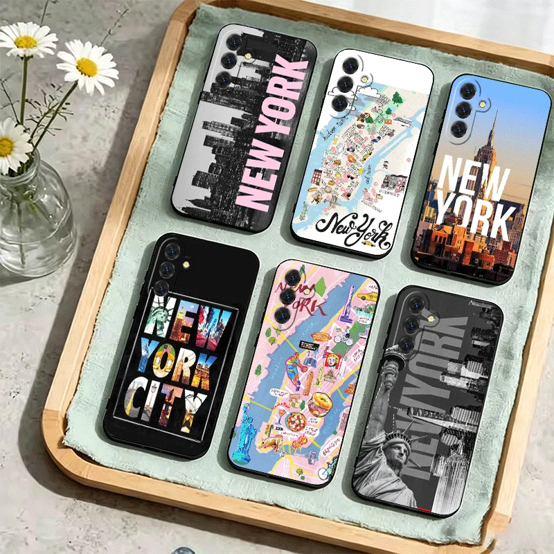 NYC New York City Phone Case For Samsung Galaxy A17 A16 A15 A14 A13 A57 A56 A55 A54 A53 A37 A36 A35 A34 A33 A27 A26 A25 A24 A23
