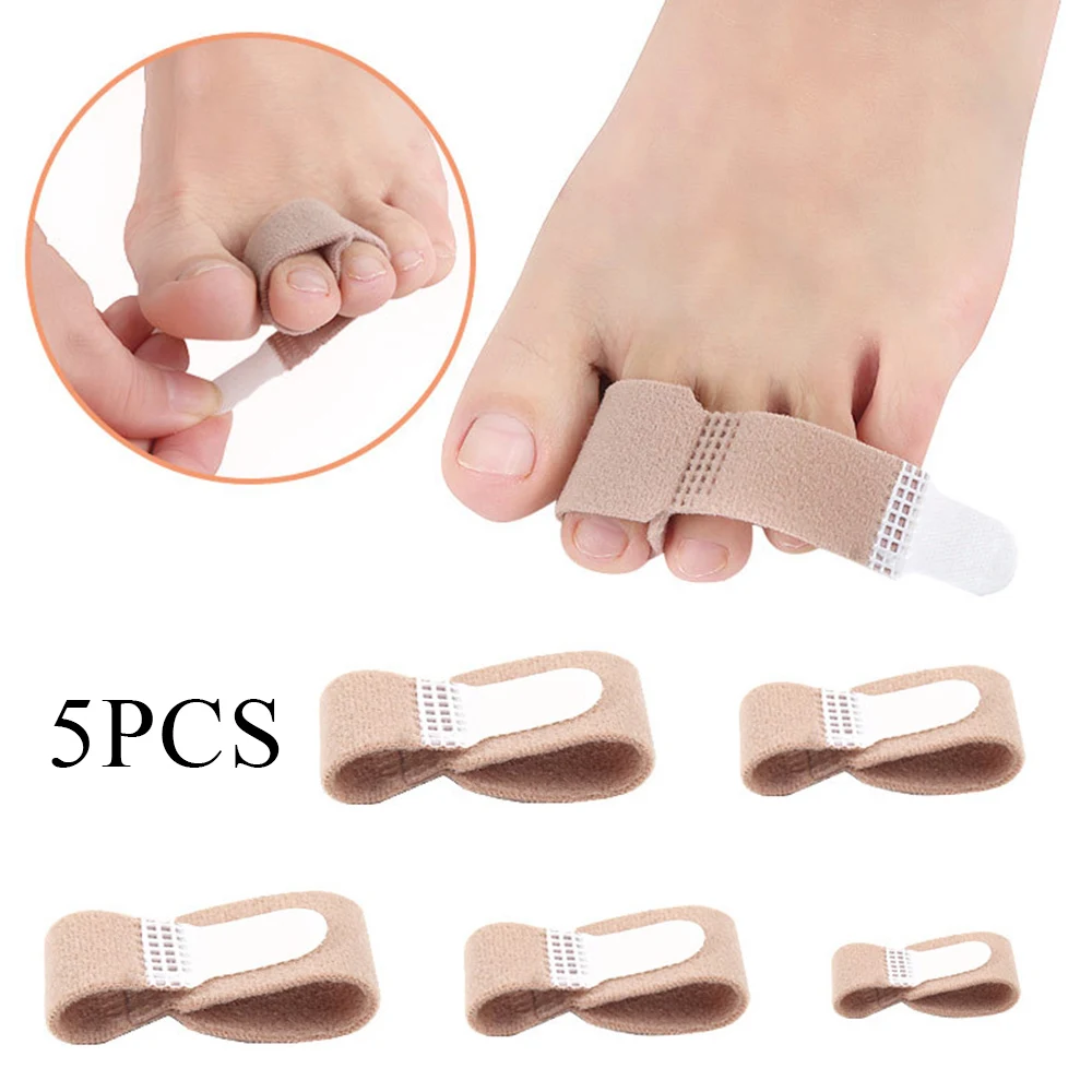 

Toe Straightener Hammer Tape Hallux Valgus Corrector Bandage Toe Separator Splint Wraps Foot Care Bunion Pain Relief Protector