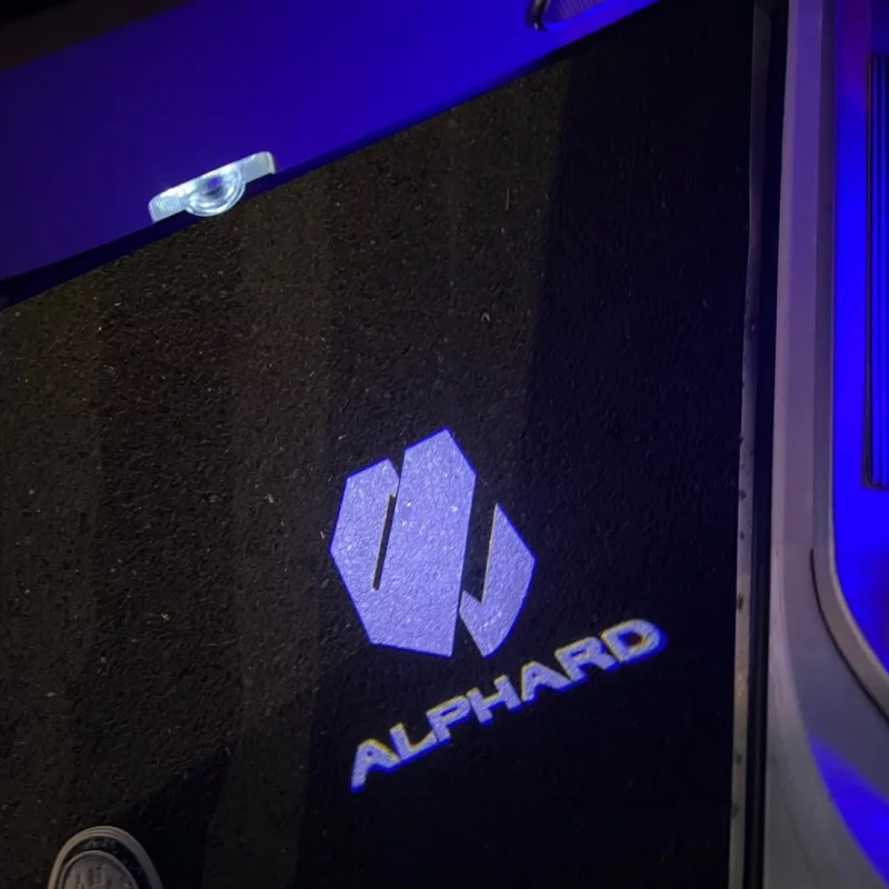 2PCS For Alphard 2011-2024 Vellfire 20/30 Series GR Car Door Welcome Lights Laser Projector Logo Sensing