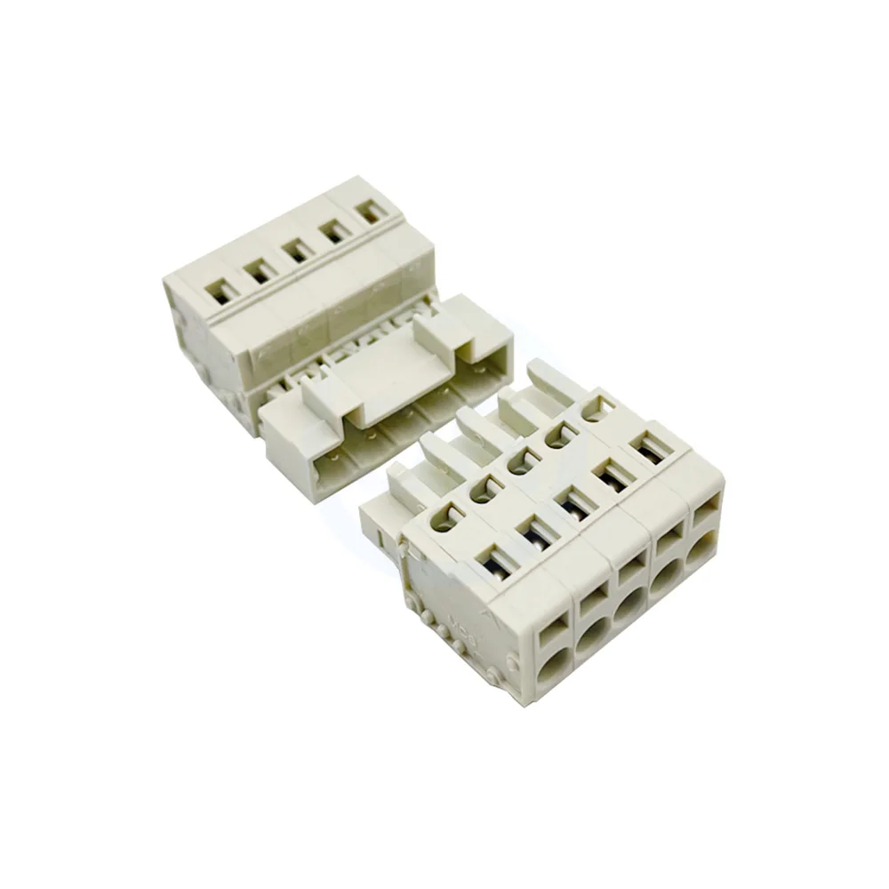 (10 قطع) MCS-5.0 MCS-7.5 MCS-7.5 كتلة طرفية زنبركية بدون لحام 5.0/7.5 مم دبابيس زوجية زوجية موصلات سريعة بدون أدوات MSC-5.0/7.5 2-24Pin #4